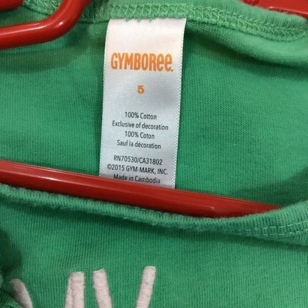 Gymboree Girls Sleeveless Tee 5 EUC